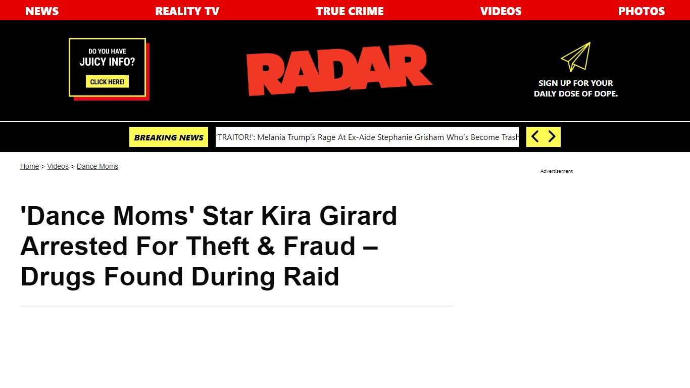 'Dance Moms' Star Kira Girard Arrested For Theft & Fraud ...
